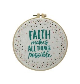 Christian Supply Embroidery Kit: Faith Makes All Things Possible