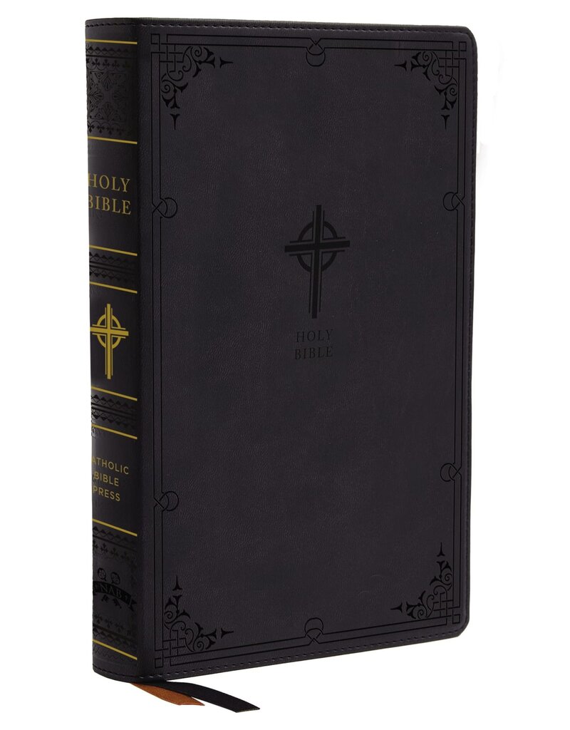 Catholic Bible Press NABRE Large Print , Leathersoft Bible: Black
