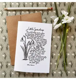 The Little Rose Shop Snowdrop Miscarriage Card