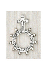 Lumen Mundi Finger Rosary - Silver Tone with Crucifix