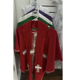 Children's Costume Vestments Set of 4 | Green, Purple, Red, and White