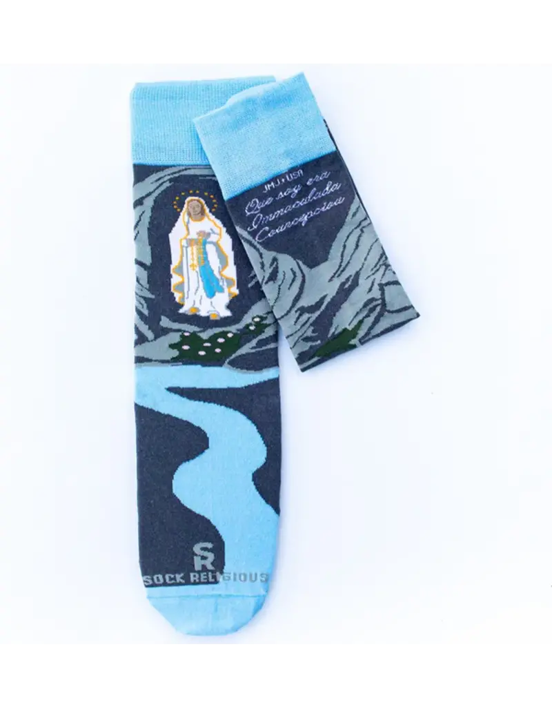 Sock Religious Sock Religious Our Lady of Lourdes Socks