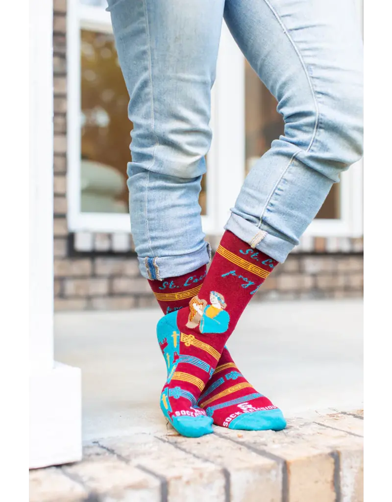 Sock Religious Sock Religious Socks St. Cecilia