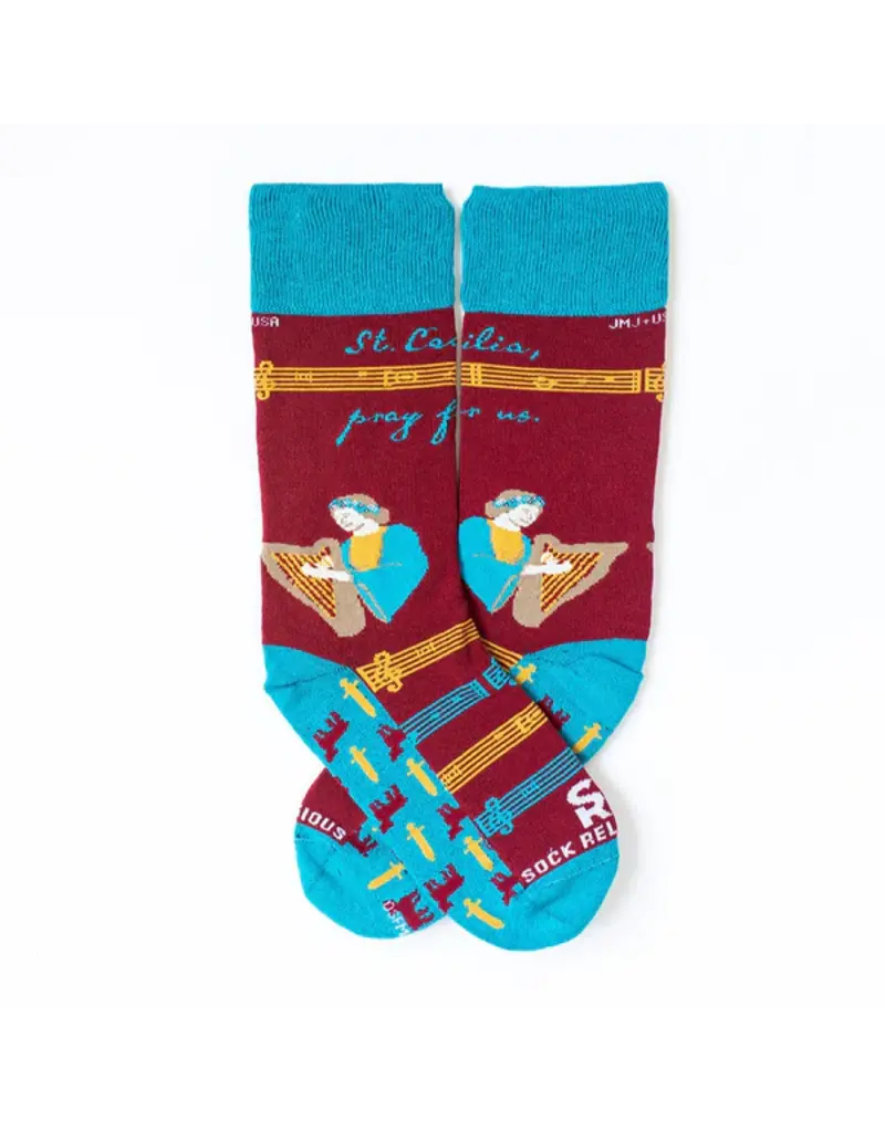Sock Religious Sock Religious Socks St. Cecilia