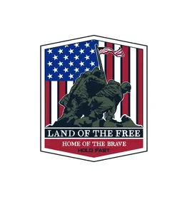 Kerusso HOLD FAST Land of the Free Sticker