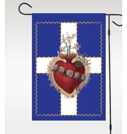 August – The Immaculate Heart of Mary Garden Flag