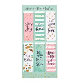 Christian Art Gifts Magnetic Bookmark - Sparkle Collection (Set Of 6)