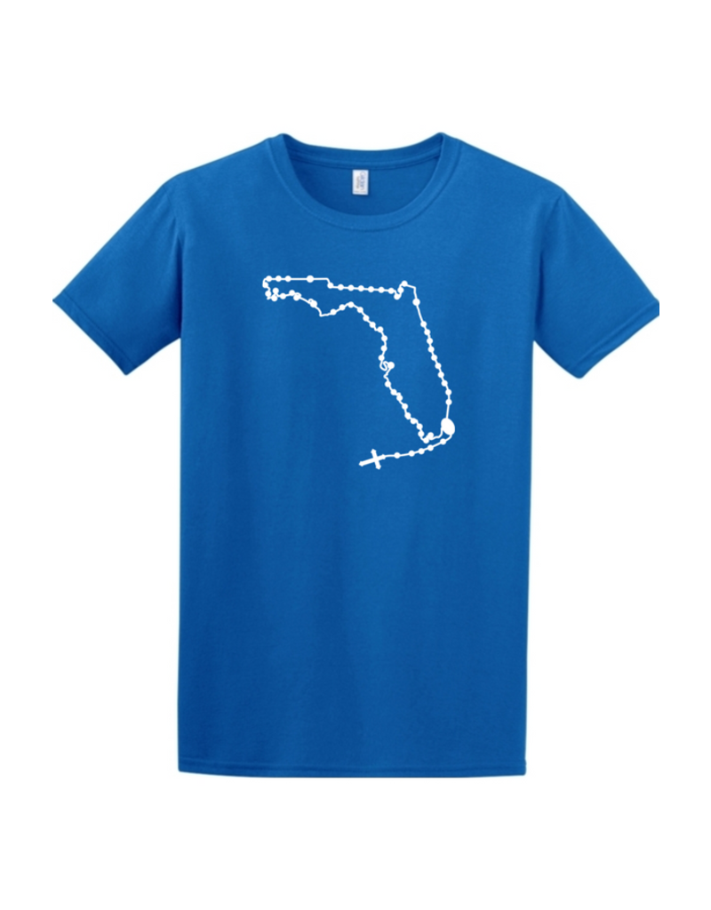 States of Faith Florida Catholic Rosary T- Shirt