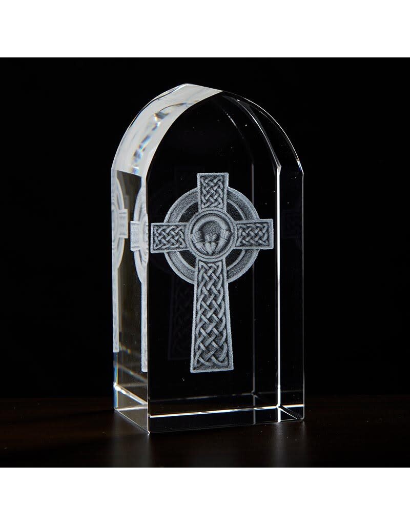 Christian Brands Celtic Cross Etched Glass