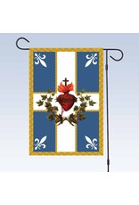 Quebec Sacred Heart Garden Flag – Carillon Sacré-Coeur