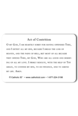 Catholic ID Confession Prayers ID Card