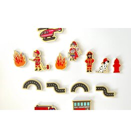 Saintly Heart St. Florian's Firefighter Bath Toy Set