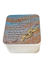 Cathedral Art Footprints Keepsake Box