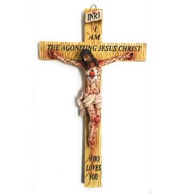 Fiat Religious Statues 17" Agonizing Christ Crucifix