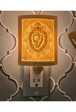 The Porcelain Garden Porcelain Night Light Sacred Heart