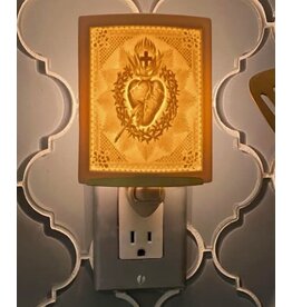 The Porcelain Garden Porcelain Night Light Sacred Heart