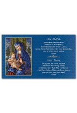 Altar + Home Ave Maria, Hail Mary Holy Card