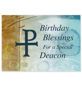 Altar + Home Birthday Blessings for a Special Deacon Card