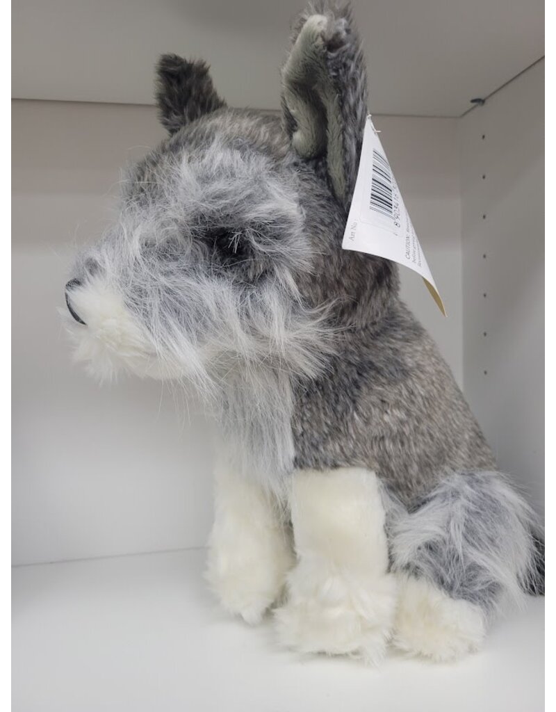 Classic Gray Stuffed Dog