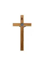 Oremus Mercy St Benedict Wooden Wall Cross, 7.5"