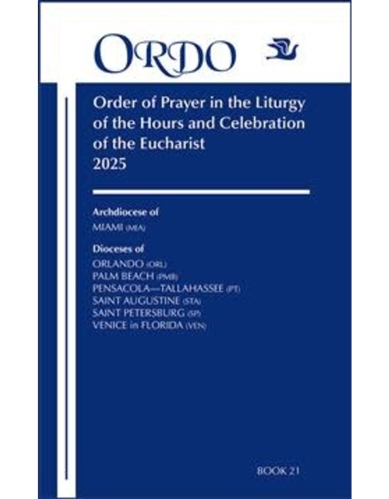 Paulist Press 2025 Ordo Book 21: Order of Prayer in the Liturgy Of The Hours And Celebration Of The Eucharist for the Ecclesiastical Province of Miami