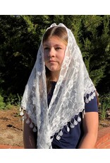 Oremus Mercy St. Claire of Assisi Veil - White