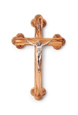 EarthWood Olive Wood Budded Crucifix 8"