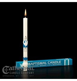 Cathedral Candle Co. Candle-Baptismal (51% Beeswax) (11/16" x 9 1/4")