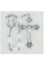 HMH Religious Tin Cut Crystal Aurora Borealis Rosary