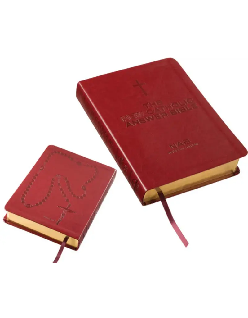 Fireside Catholic Publishing The New Catholic Answer Bible Librosario Large Print (Burgundy)