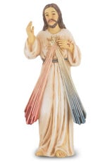 WJ Hirten 4" Statue with Prayer Card Divine Mercy
