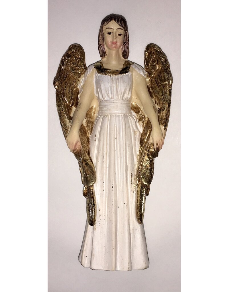 WJ Hirten 4" Statue with Prayer Card Guardian Angel