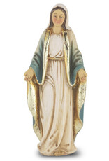 WJ Hirten 4" Statue with Prayer Card Our Lady of Grace