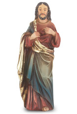 WJ Hirten 4" Statue with Prayer Card Sacred Heart of Jesus