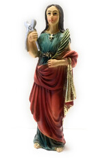 WJ Hirten 4" Statue with Prayer Card St. Agatha