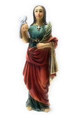 WJ Hirten 4" Statue with Prayer Card St. Agatha