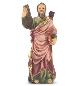 WJ Hirten 4" Statue with Prayer Card St. Andrew
