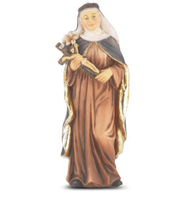 WJ Hirten 4" Statue with Prayer Card St. Catherine of Siena
