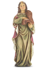 WJ Hirten 4" Statue with Prayer Card St. Cecilia