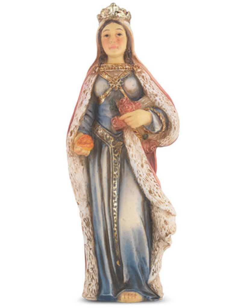 WJ Hirten 4" Statue with Prayer Card St. Elizabeth of Hungary
