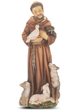 WJ Hirten 4" Statue with Prayer Card St. Francis of Assisi