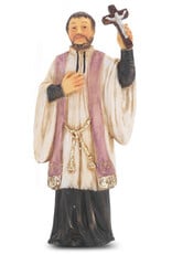 WJ Hirten 4" Statue with Prayer Card St. Francis Xavier