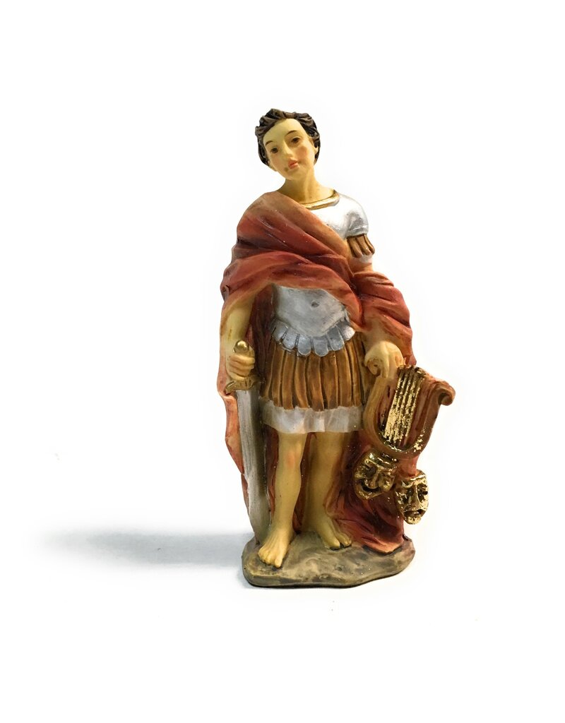 WJ Hirten 4" Statue with Prayer Card St. Genesius