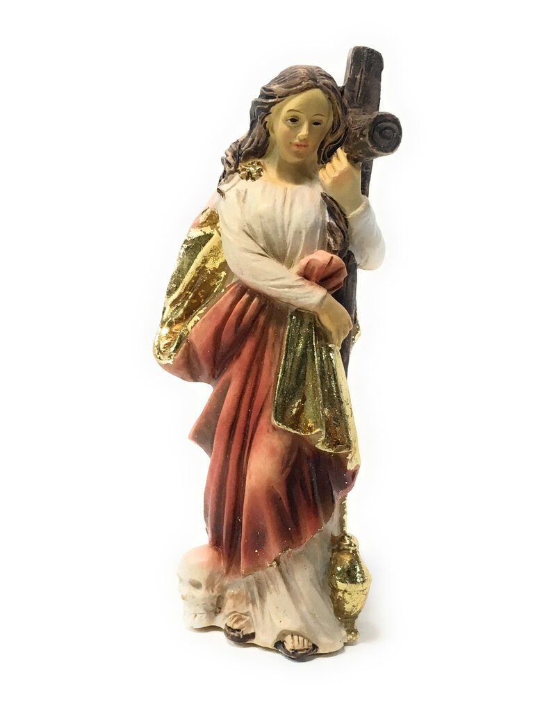 WJ Hirten 4" Statue with Prayer Card St. Mary Magdalene