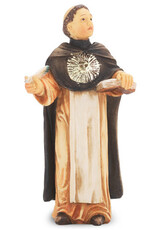WJ Hirten 4" Statue with Prayer Card St. Thomas Aquinas