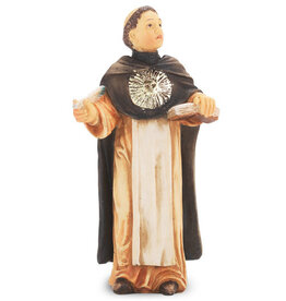 WJ Hirten 4" Statue with Prayer Card St. Thomas Aquinas
