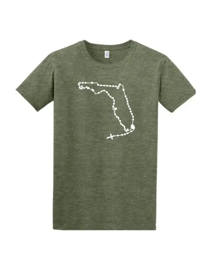 States of Faith Florida Catholic Rosary T- Shirt