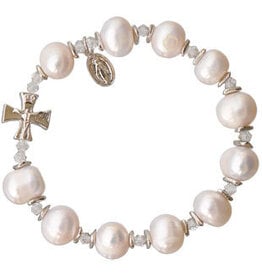 Sine Cera Pearl Rosary Bracelet (10mm)