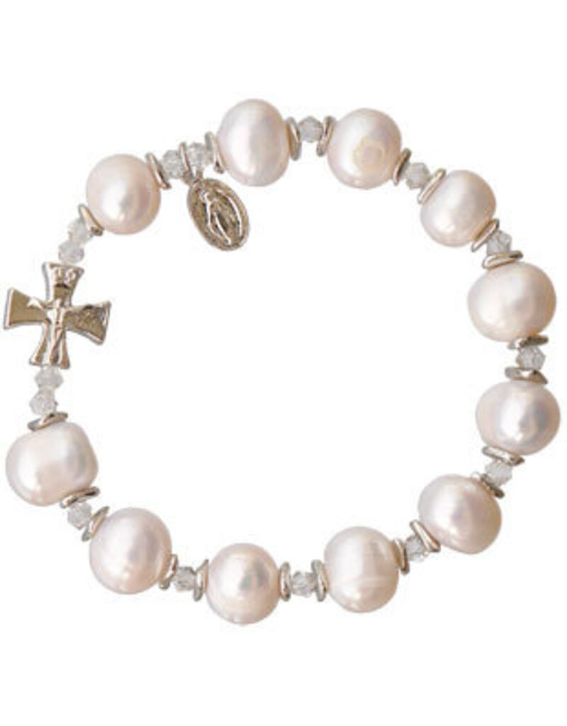 Sine Cera Pearl Rosary Bracelet (10mm)