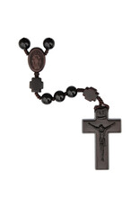 Sine Cera Black Onyx - Jujube Wood 8mm Rosary